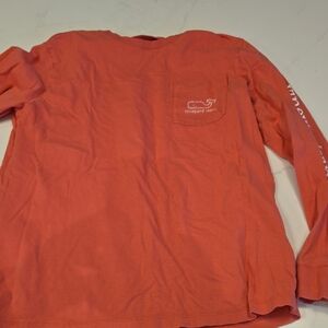 Vineyard Vines Kids Coral Long Sleeve Tee